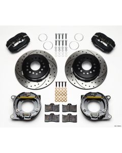 Chevy Wilwood Rear Parking Brake Kit, Dynalite Pro Series, 12.19" Solid Rotor, 1955-1957