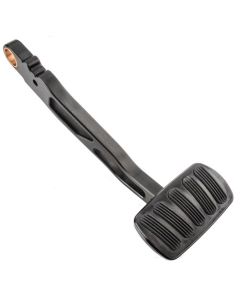 Chevy Billet Aluminum Power Brake Pedal Arm, Black, Automatic Transmission, Lokar, 1955-1957