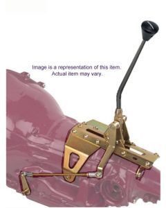 Lokar Shifter for GM 700-R4 Automatic Transmission, Single Bend, 16", Midnight Series, Choice of Knobs