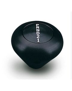 Shift Knob, Lokar, Black Anodized Aluminum, Mushroom Shape, 4-Speed, GM 700R4/200R4/4L80/4L80E/4L60/4L60E Automatic Transmission