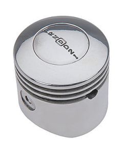 Shift Knob, Lokar, Polished Aluminum, Piston Style, 4-Speed, for GM 700R4/200R4/4L80/4L80E/4L60/4L60E  Automatic Transmission