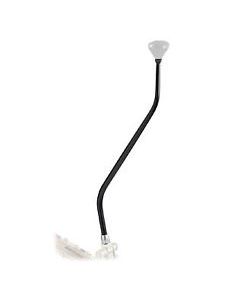 Shifter Lever, Lokar, Double Bend, 16-Inch, for Tremec/Borg Warner T5, T45, T56 Manual Transmissions, Midnight Series