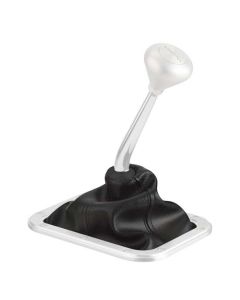 Shifter Boot, Deluxe Top Rectangular, Midnight Series Sliding Bezel, Lokar, For Any Length Shifter