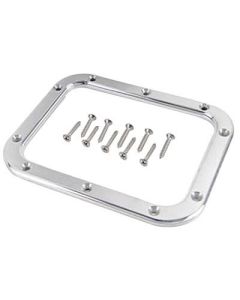 Boot Ring, Billet Aluminum, Satin Finish, Rectangular, Lokar
