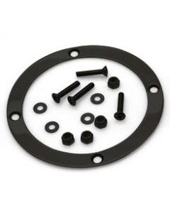 Boot Ring, Billet Aluminum, Round, Midnight Series, Black Anodized, Lokar
