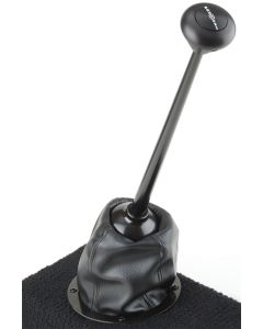 Billet Aluminum Round Shifter Boot Ring, Midnight Series, With Classic Shifter Boot, Lokar
