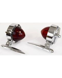 1955-56 Chevy Tri-Bar "Yankee" Taillights - Chrysler Imperial Style