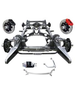 Chevy Custom Modern Chassis, Upgrades -  Ridetech ShockWave, 12" Wilwood Brake, Polished SS Arms & Bars, 1955-1957