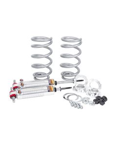 Chevy Shocks, Front, Coil-Over Dual Adjustable, 350 Lbs Spring Rate, Flaming River, 1955-1957