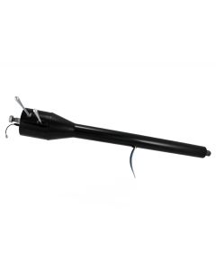 Chevy 30" Flaming River Tilt Steering Column, 2" OD, Black Powdercoat Finish, 1955-1956 (For Cars With Floor Shifter)