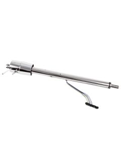 57 Chevy Flaming River Steering Column, Tilt Function, Polished Stainless Steel, (Floor Shifter)
