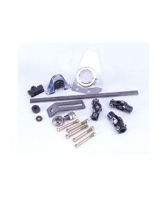 Flaming River 1957 Chevy Manual Rack & Pinion Cradle Kit - Polished Floor Shift Tilt Column
