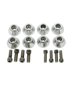 Chevy Heidts Polished Aluminum Control Arm Bushing Caps, 1955-1957