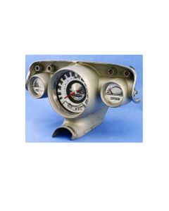 Chevy White Face Gauge Overlay Set, 1957