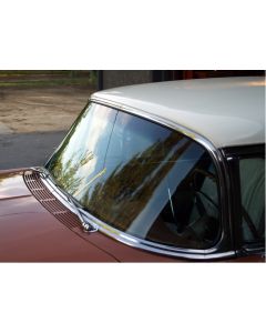 1955-1956 Chevy Windshield Smoke Tinted W/ Dark Gray Shade Band, Hardtop, Convertible, & Nomad
