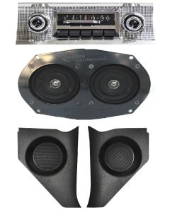 1957 Chevy Custom Autosound Slidebar Radio, w/Speakers