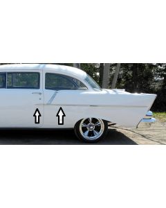 1957 Chevy 150 Side & Quarter Moldings, 4-Piece Set