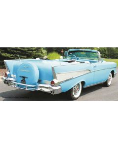 1957 Chevy Continental Kit With Chrome Wheel Ring