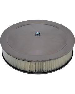 Air Cleaner Set,Black Chrome,14X3