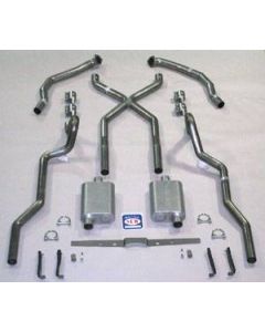 1955-1957 Chevrolet Full Size X Exhaust System, Aluminized