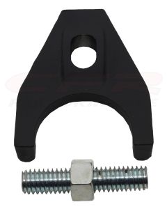 Engine Distributor Clamp, Zinc Alloy, Black Finish, Fits Chevy V8/V6 Engines