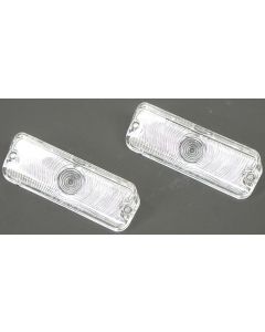 Full Size Chevy Parking Light Lenses, Clear, Impala, 1964