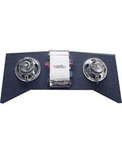Full Size Chevy Speaker Panel, Backseat Driver, With 8" Subwoofers & BOSS 400 Watt Amp, 1964