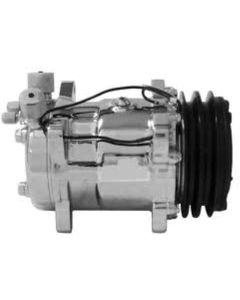 Full Size Chevy Air Conditioning Compressor, Chrome, Sanden508 & 134A,V-Belt System, 1958-1972