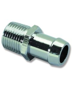 Chevelle Heater Hose Fitting, Intake Manifold, Big Or SmallBlock, 5/8", Chrome, 1964-1972