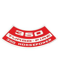 Chevelle Air Cleaner Decal, 350 Turbo-Fire 300 hp, 1969-1970