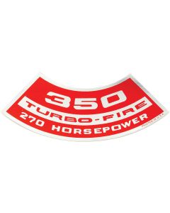 1971 Chevelle Air Cleaner Decal, 350 Turbo-Fire 270 Hp