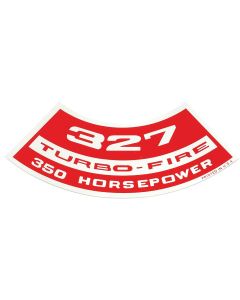 Decal, Air Cleaner,327 Turbo-Fire 350 hp1966
