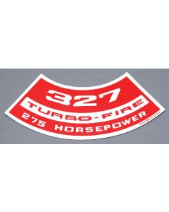 Chevelle Air Cleaner Decal, 327 Turbo-Fire 275 hp, 1966-1968