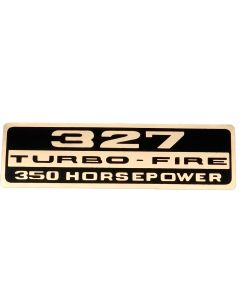 Chevelle Valve Cover Decal, 327 Turbo-Fire 350 hp, 1966