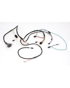 Chevelle Engine Wiring Harness, 6 Cylinder, For Cars With Factory Gauges & Air Conditioning, 1966