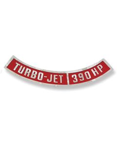 Decal,Air Cleaner,Turbo-Jet 390 hp,64-72
