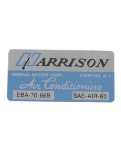1966 GM A Body  Harrison Air Conditioning Evaporation, Decal