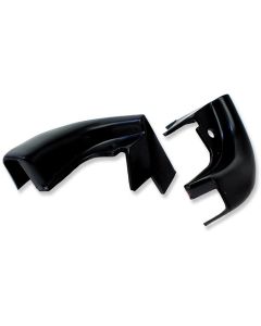 Chevelle Door Jamb Wind lace End Caps, Black, 2-Door Coupe,1964-1965