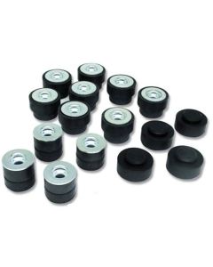 Chevelle Body To Frame Mounting Cushions & Spacers, Convertible, 1968-1972