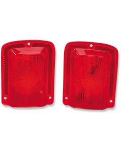 Chevelle Taillight Lenses, Except Wagon, Without Chrome Trim, 1965