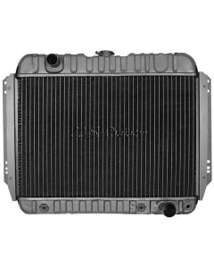 Chevelle Radiator, Small Block, 4-Row, For Cars With Automatic Transmission & Without Air Conditioning, Desert Cooler, U.S. Radiator, 1966-1967