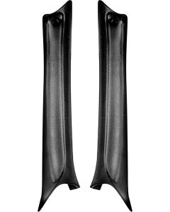 Chevelle Pillar Moldings, Interior, Black, 2-Door Coupe, 1968-1969