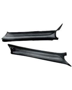 1968-1969 Chevelle Sedan Pillar Moldings, Interior, Black