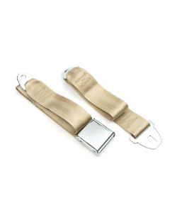 Chevelle Seat Belt, Rear, Fawn, 1964-1966 Early