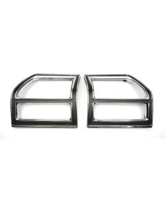 Chevelle Taillight Bezels, Left & Right, Except Wagon, 1969