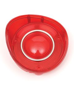 Chevelle Taillight Lens, Except Wagon, With Chrome Trim, Left, 1972