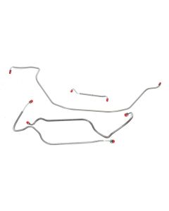 Chevelle Brake Line Set, Front, Malibu, For Cars With PowerDrum Brakes, 1968-1972