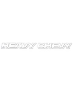 Chevelle Decal, "Heavy Chevy", Body Decal, White, 1971-1972