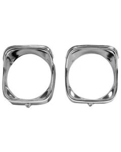 Chevelle Headlight Bezels, Inner & Outer, Right, 1968