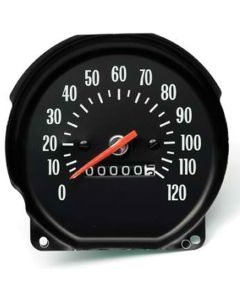 Chevelle Speedometer, With White Numbers, Super Sport (SS),For Cars With Floor Shift Transmission, 1971-1972